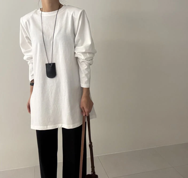 Ripple - Korean Women Fashion - #momslook - Genie Fleece Padded Tee