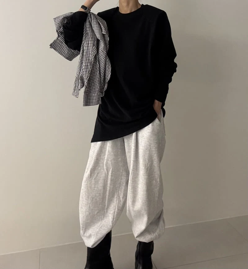 Ripple - Korean Women Fashion - #momslook - Genie Fleece Padded Tee - 7