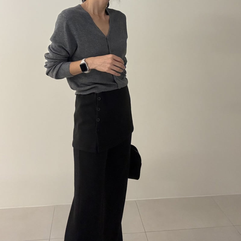 Ripple - Korean Women Fashion - #momslook - Magic Skirt Pants - 5