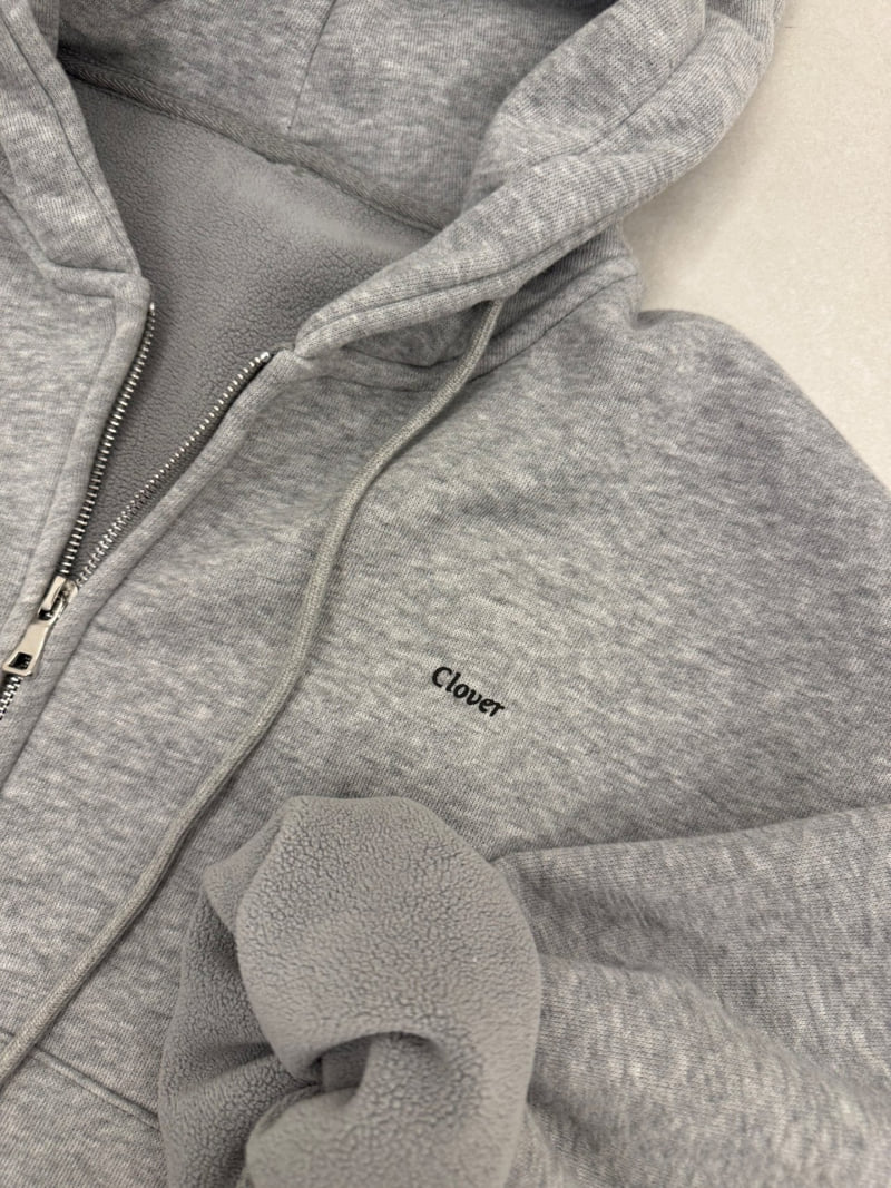 Ripple - Korean Women Fashion - #momslook - Clover Fleece Hood Zip-Up