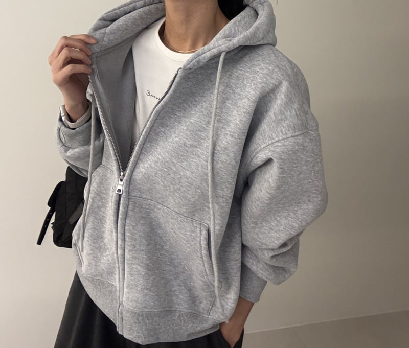 Ripple - Korean Women Fashion - #momslook - Clover Fleece Hood Zip-Up - 5