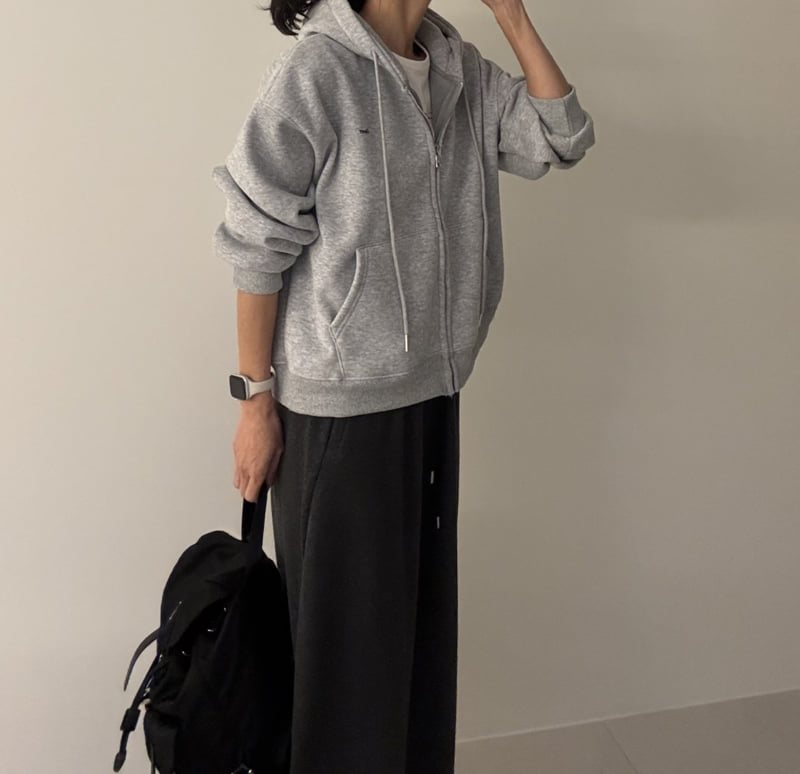 Ripple - Korean Women Fashion - #momslook - Clover Fleece Hood Zip-Up - 6