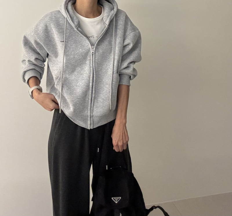 Ripple - Korean Women Fashion - #momslook - Clover Fleece Hood Zip-Up - 7
