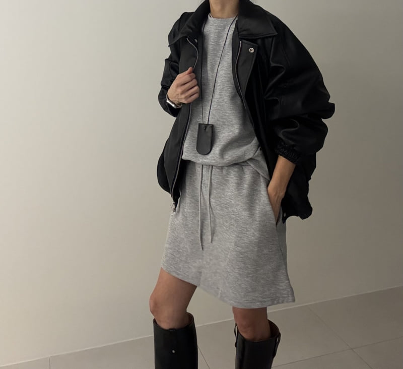 Ripple - Korean Women Fashion - #womensfashion - Barrel Fleece Set - 4