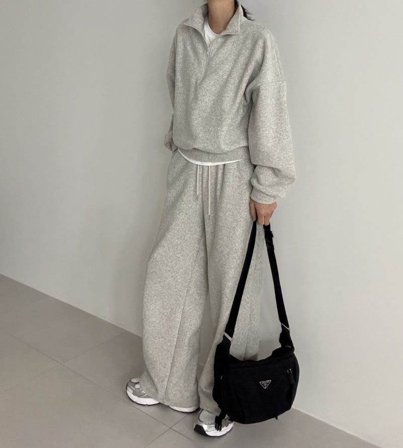 Ripple - Korean Women Fashion - #momslook - Boucle Fleece Set - 3