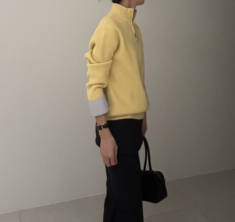 Ripple - Korean Women Fashion - #restrostyle - Monica Zip Knit - 7