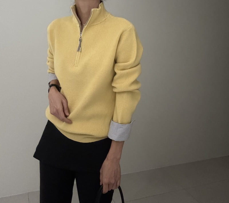 Ripple - Korean Women Fashion - #shopsmall - Monica Zip Knit - 9