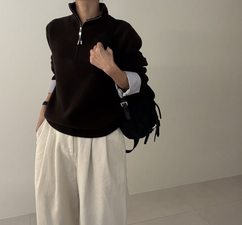 Ripple - Korean Women Fashion - #thatsdarling - Monica Zip Knit - 10