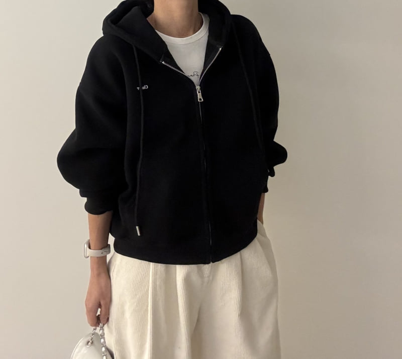 Ripple - Korean Women Fashion - #vintageinspired - Clover Fleece Hood Zip-Up - 9