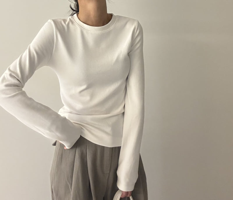 Ripple - Korean Women Fashion - #womensfashion - Basic Fleece Tee