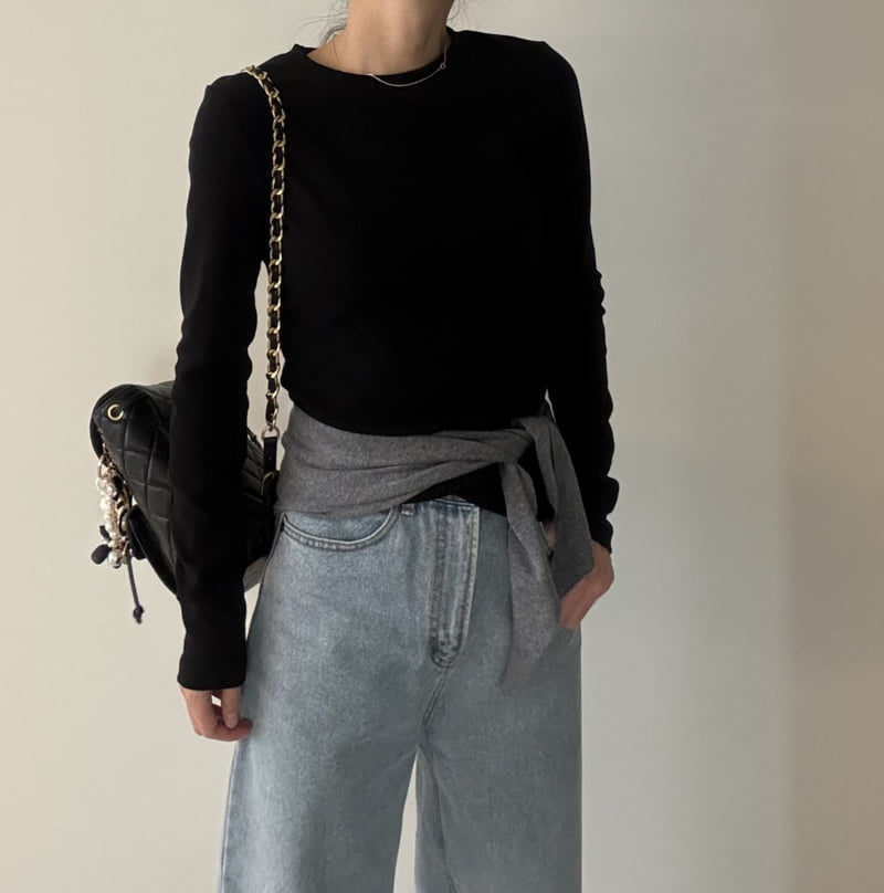 Ripple - Korean Women Fashion - #womensfashion - Basic Fleece Tee - 11