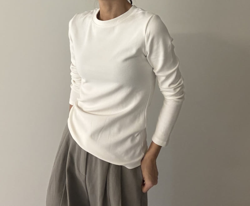 Ripple - Korean Women Fashion - #womensfashion - Basic Fleece Tee - 5