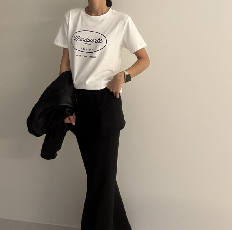 Ripple - Korean Women Fashion - #womensfashion - Wood Tee - 3