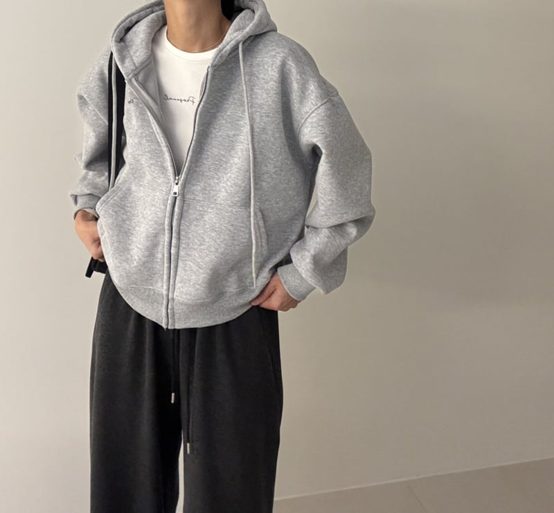 Ripple - Korean Women Fashion - #womensfashion - Clover Fleece Hood Zip-Up - 2