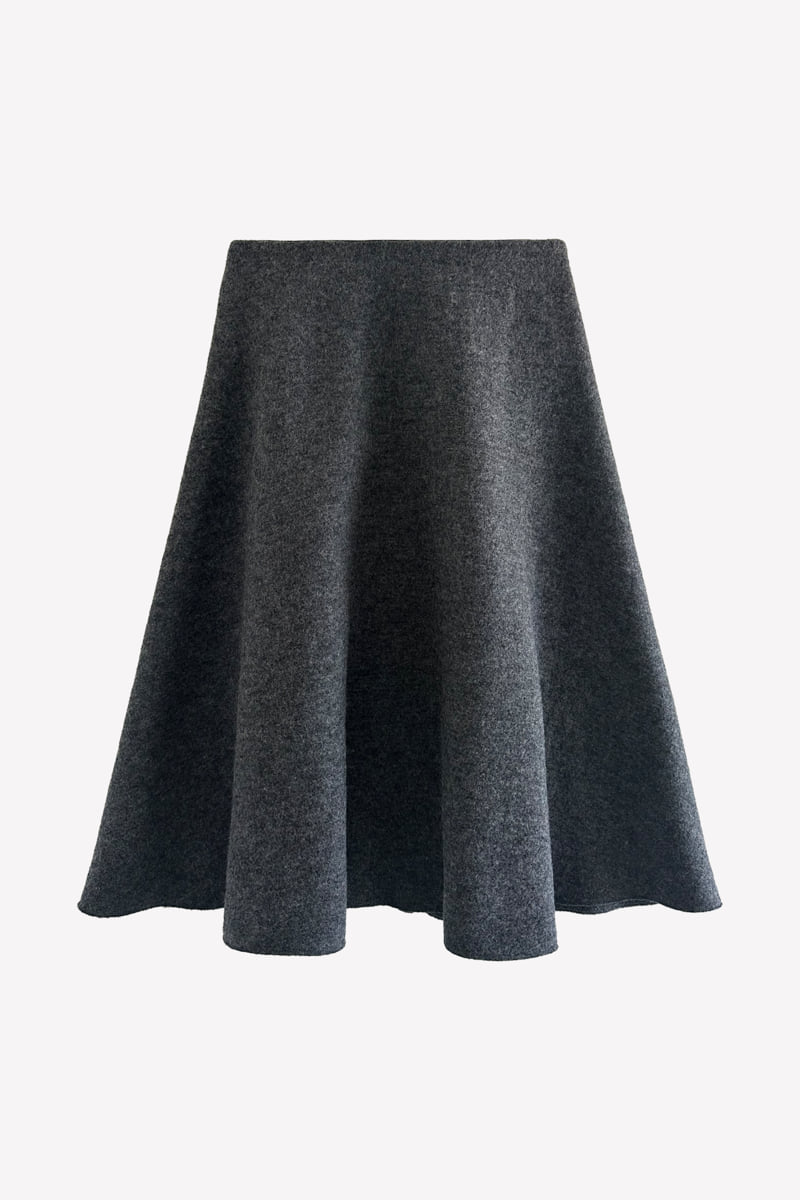 Roomk - Korean Women Fashion - #momslook - Wool Flare Skirt - 8