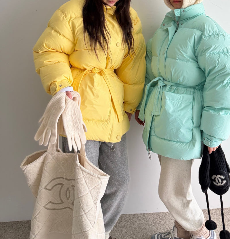 Roomk - Korean Women Fashion - #momslook - China Collar Down Padding