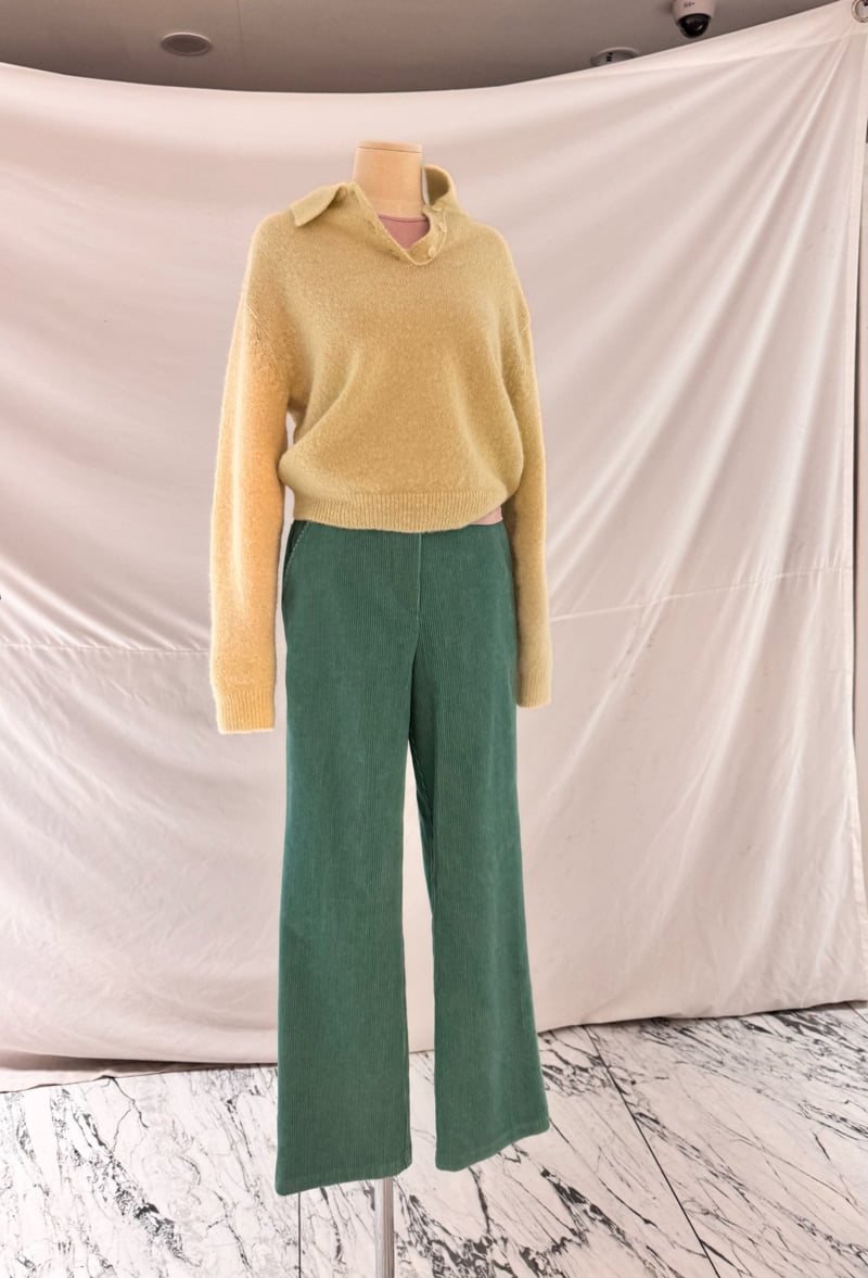 Roomk - Korean Women Fashion - #momslook - Alpaca Collar Knit - 12
