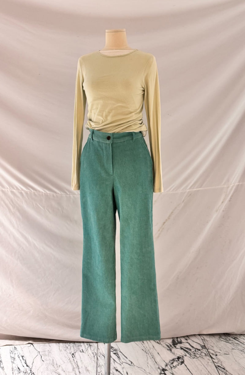 Roomk - Korean Women Fashion - #momslook - Basic Corduroy Pants - 7