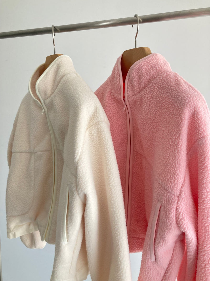 Roomk - Korean Women Fashion - #momslook - Warm Fleece Zip-Up - 6