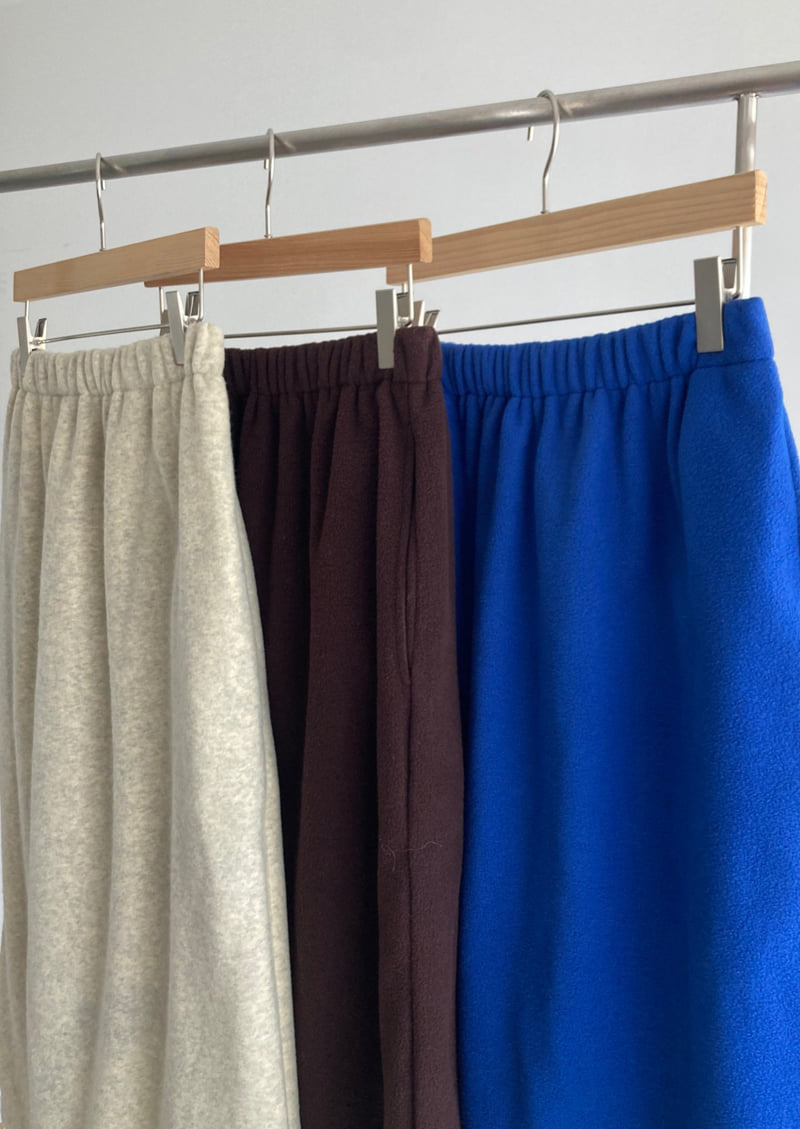 Roomk - Korean Women Fashion - #momslook - Warm Fleece Skirt - 5