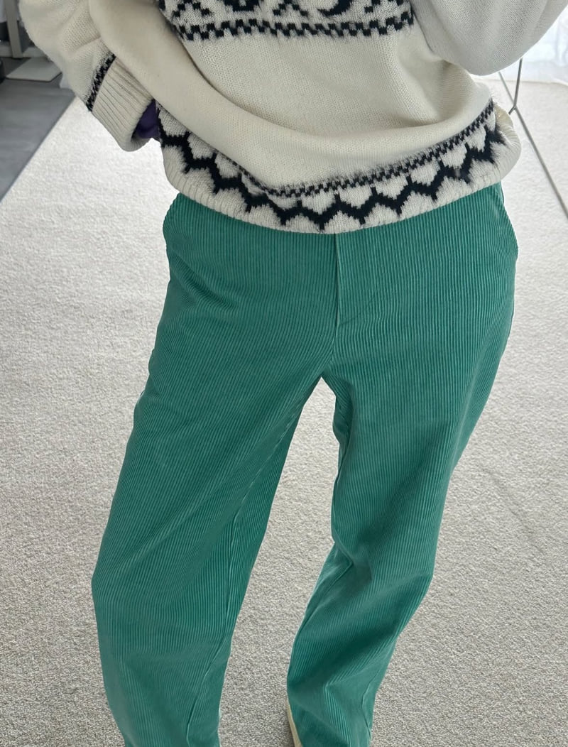 Roomk - Korean Women Fashion - #pursuepretty - Basic Corduroy Pants