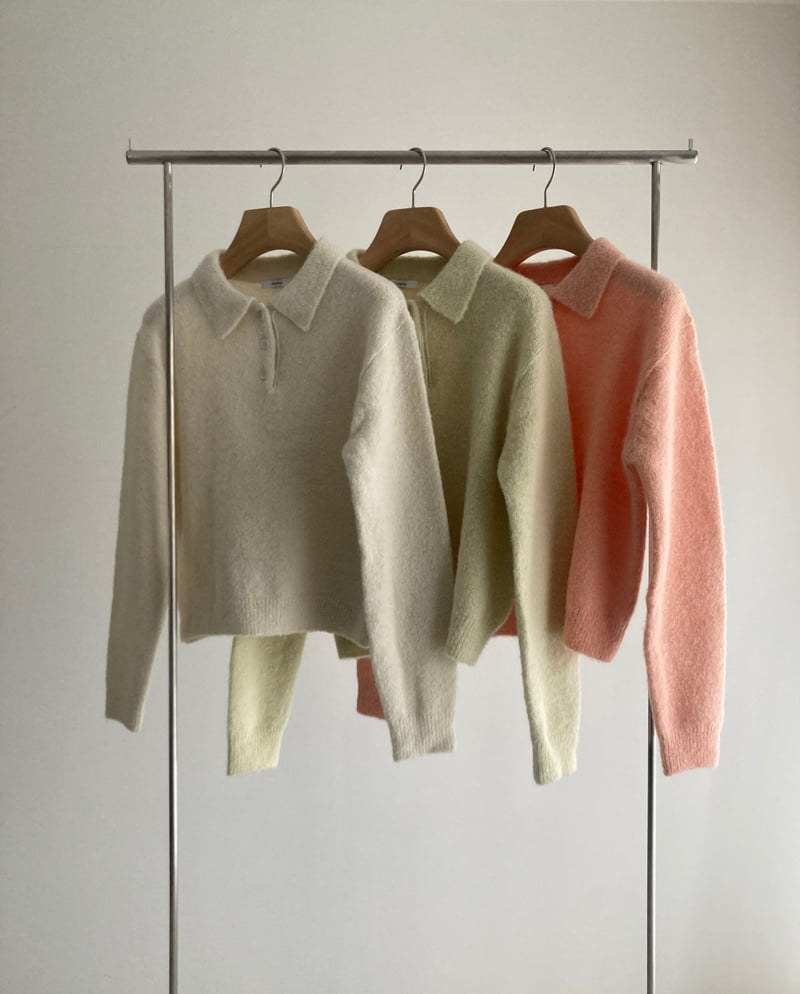 Roomk - Korean Women Fashion - #restrostyle - Alpaca Collar Knit - 4