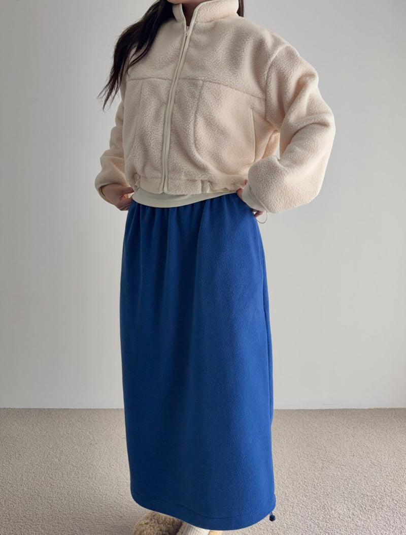 Roomk - Korean Women Fashion - #shopsmall - Warm Fleece Zip-Up - 3