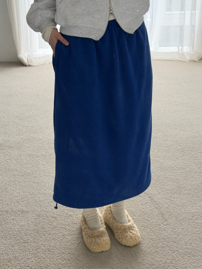 Roomk - Korean Women Fashion - #shopsmall - Warm Fleece Skirt - 2