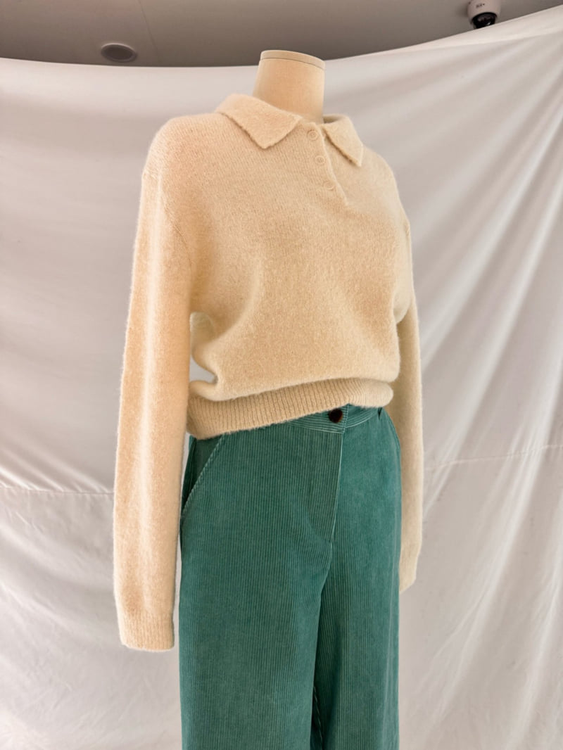 Roomk - Korean Women Fashion - #thatsdarling - Alpaca Collar Knit - 6