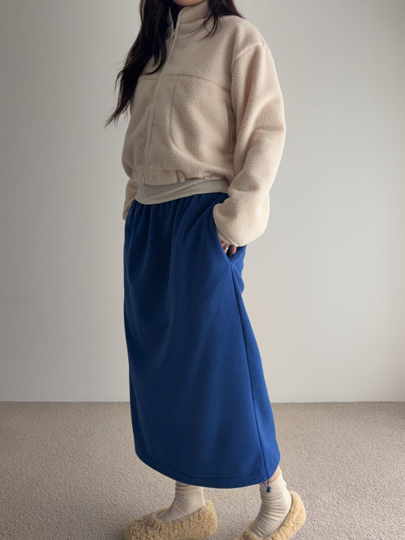 Roomk - Korean Women Fashion - #shopsmall - Warm Fleece Zip-Up - 4