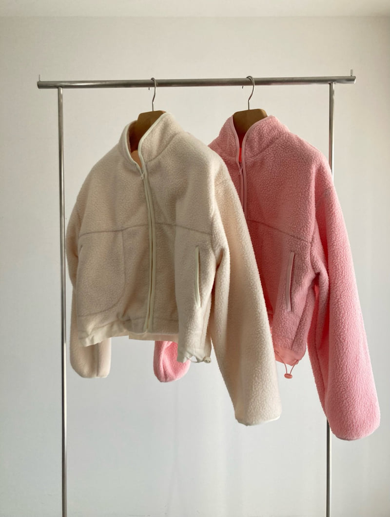 Roomk - Korean Women Fashion - #thelittlethings - Warm Fleece Zip-Up - 5