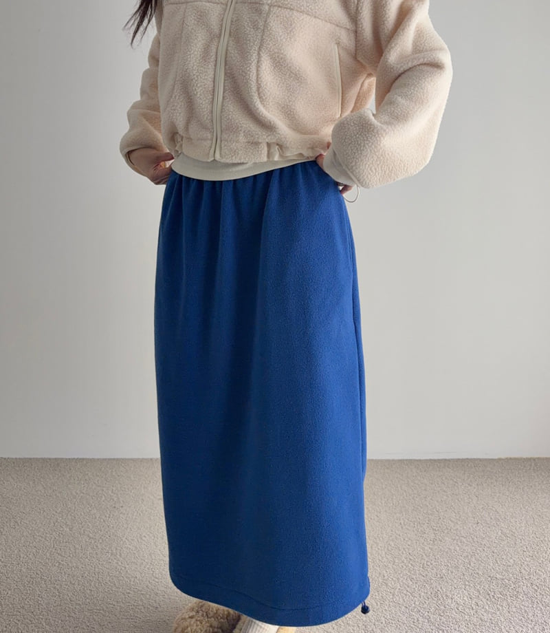 Roomk - Korean Women Fashion - #thatsdarling - Warm Fleece Skirt - 4