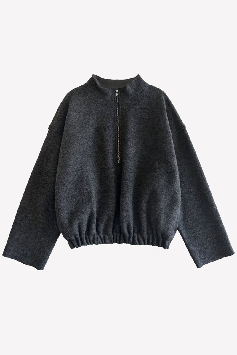 Roomk - Korean Women Fashion - #womensfashion - Half-Zip Pullover - 12