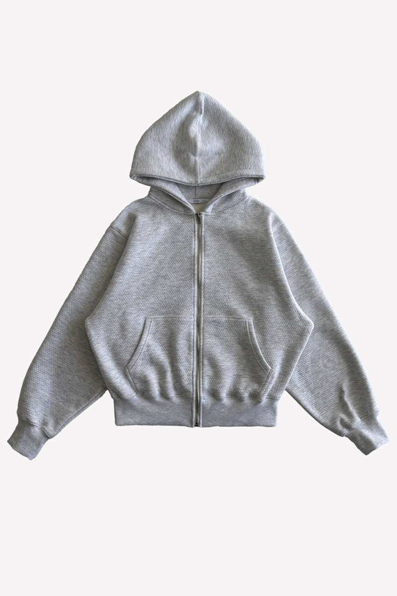 Roomk - Korean Women Fashion - #womensfashion - Fleece Hood Zip-Up
