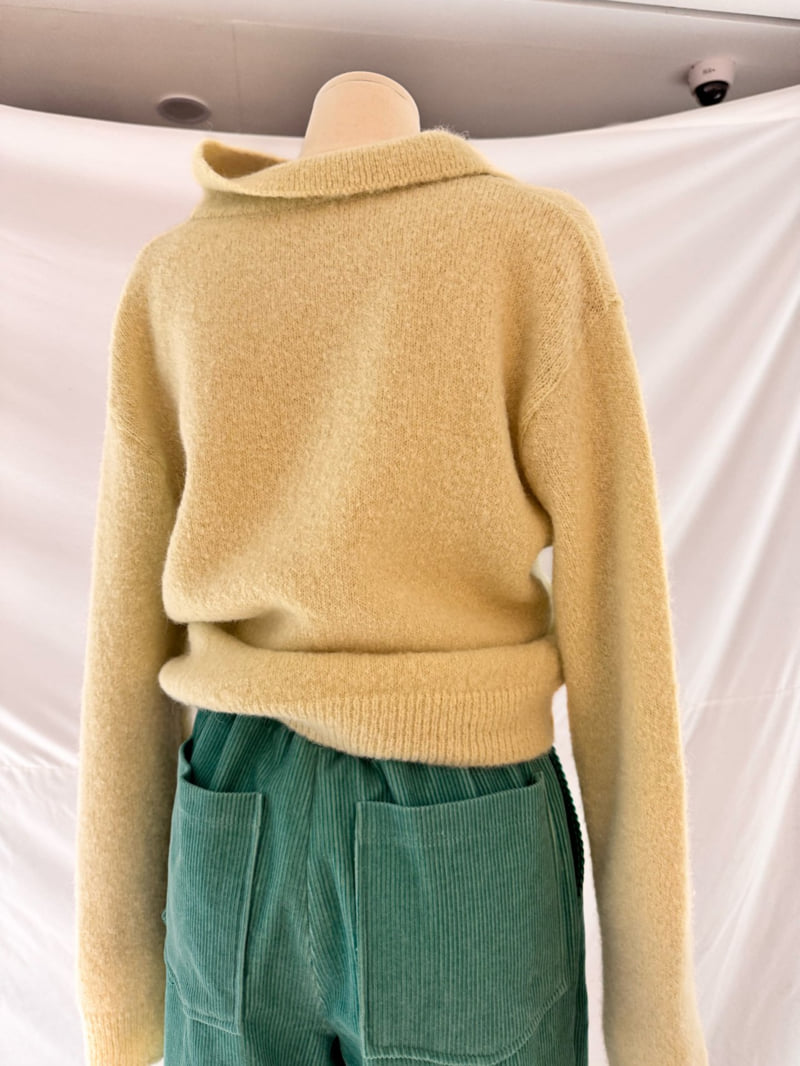 Roomk - Korean Women Fashion - #womensfashion - Alpaca Collar Knit - 11