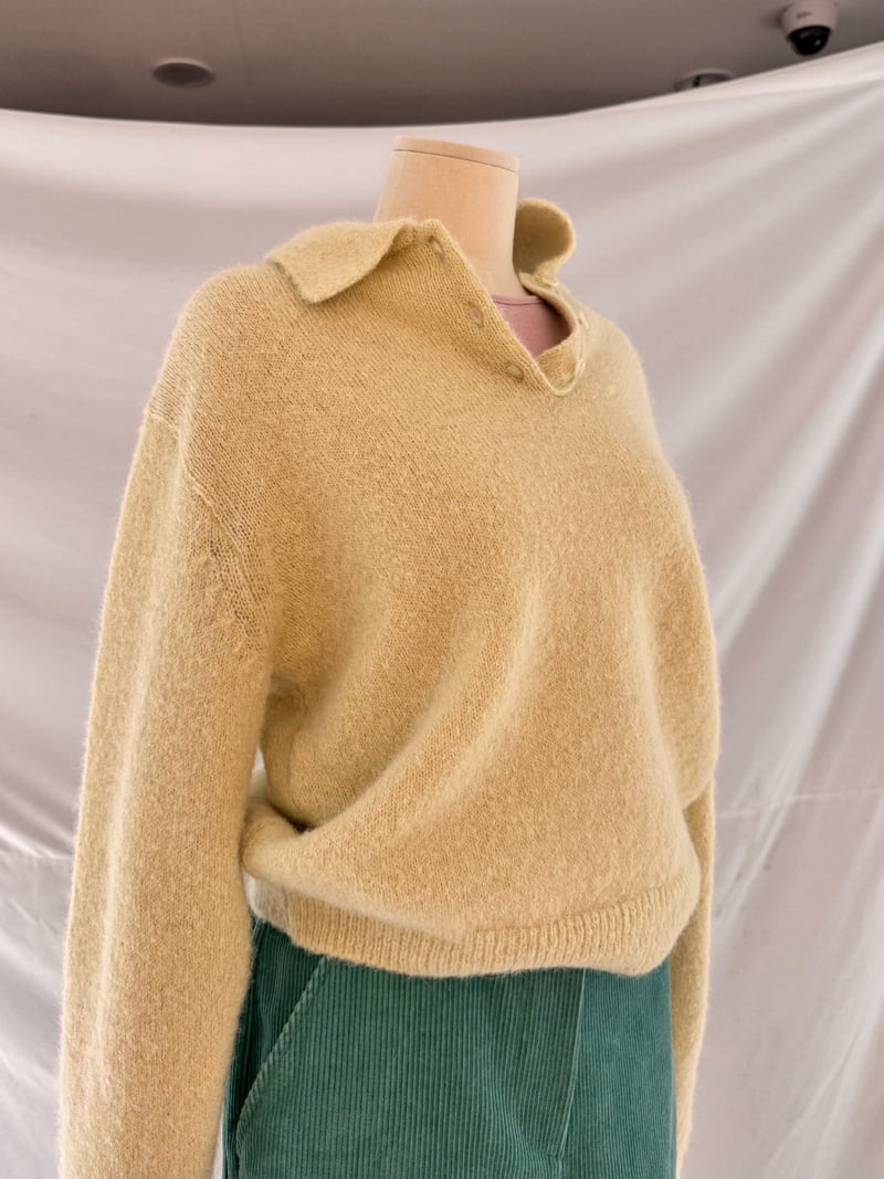 Roomk - Korean Women Fashion - #womensfashion - Alpaca Collar Knit - 9