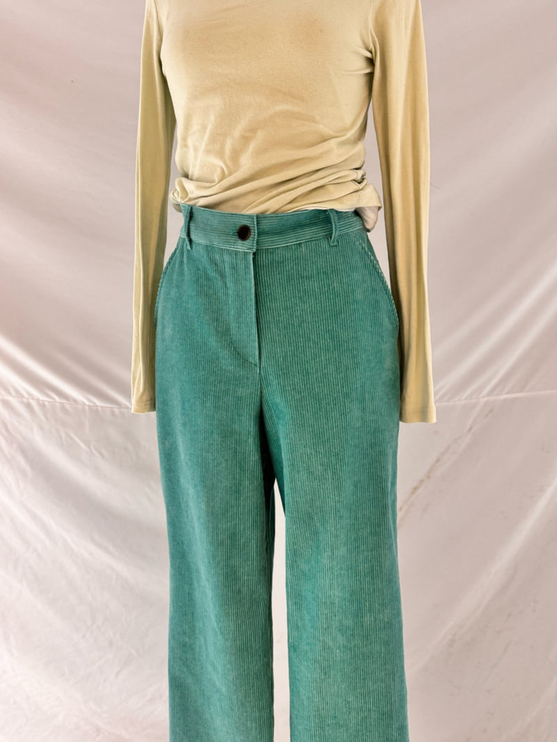 Roomk - Korean Women Fashion - #womensfashion - Basic Corduroy Pants - 8