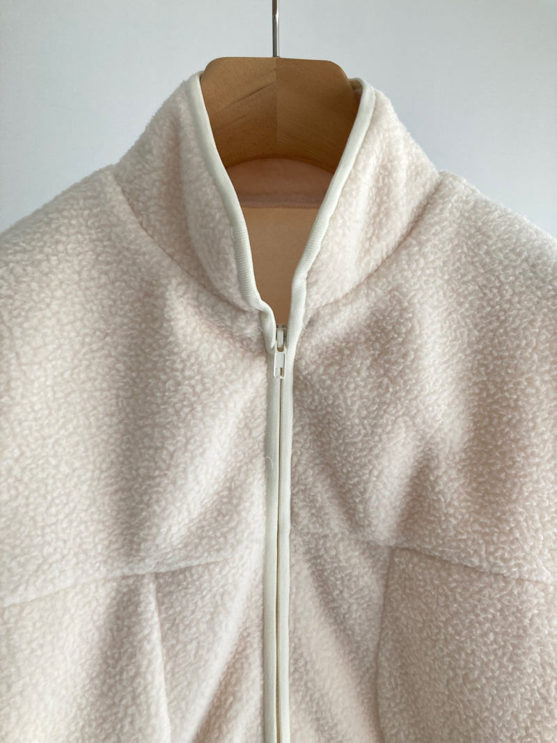 Roomk - Korean Women Fashion - #womensfashion - Warm Fleece Zip-Up - 9
