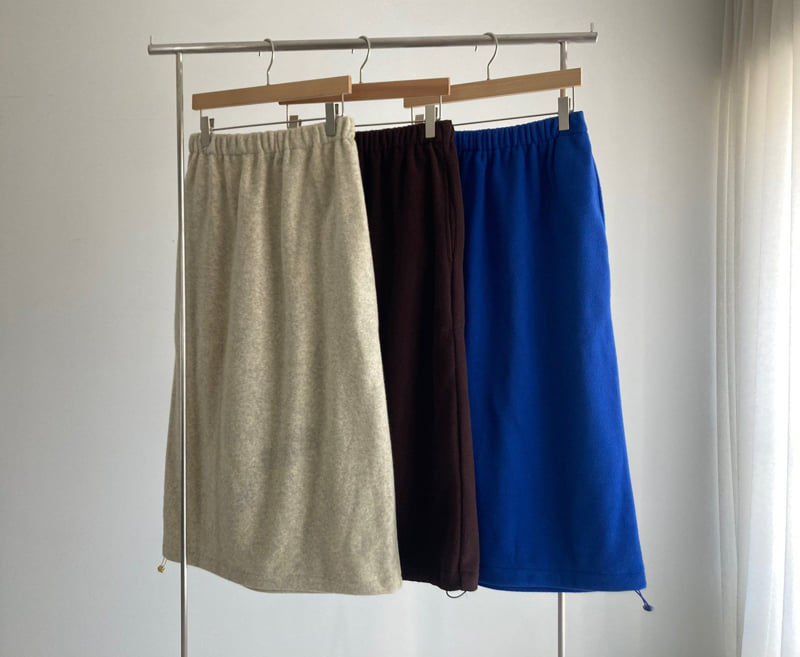 Roomk - Korean Women Fashion - #womensfashion - Warm Fleece Skirt - 6