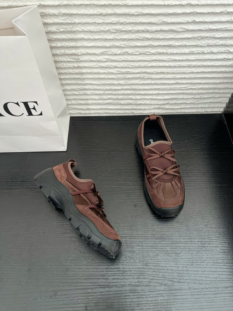 Runa Martin - Korean Women Fashion - #momslook - Neoprene Shirred Ribbon Slip-On Sneakers - 3