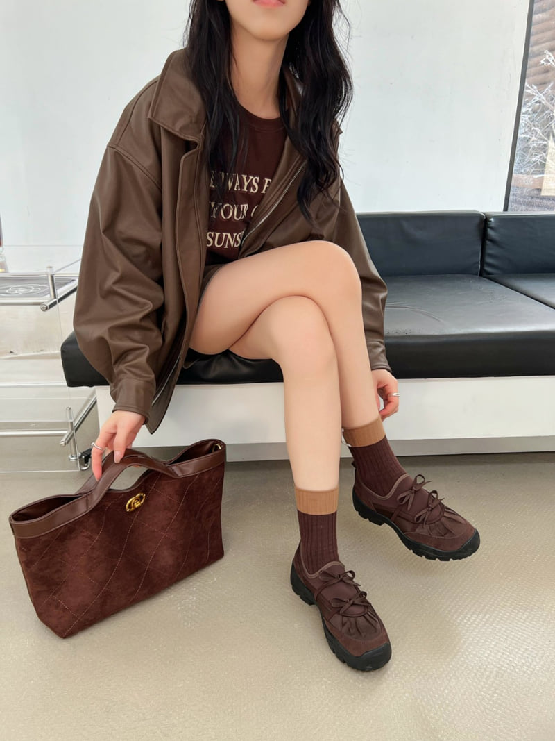 Runa Martin - Korean Women Fashion - #momslook - Neoprene Shirred Ribbon Slip-On Sneakers - 7