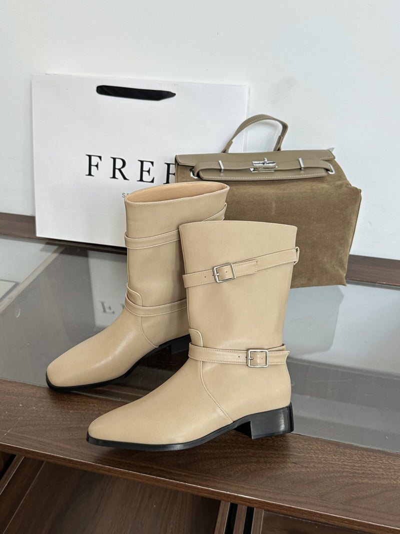 Runa Martin - Korean Women Fashion - #womensfashion - Square Western Simple Classic Ankle Boots - 4