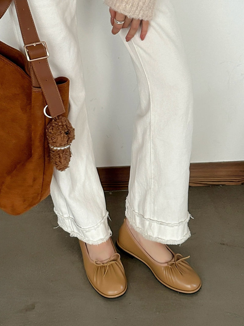 Runa Martin - Korean Women Fashion - #thatsdarling - Ribbon Shirred Loafer Flats - 7