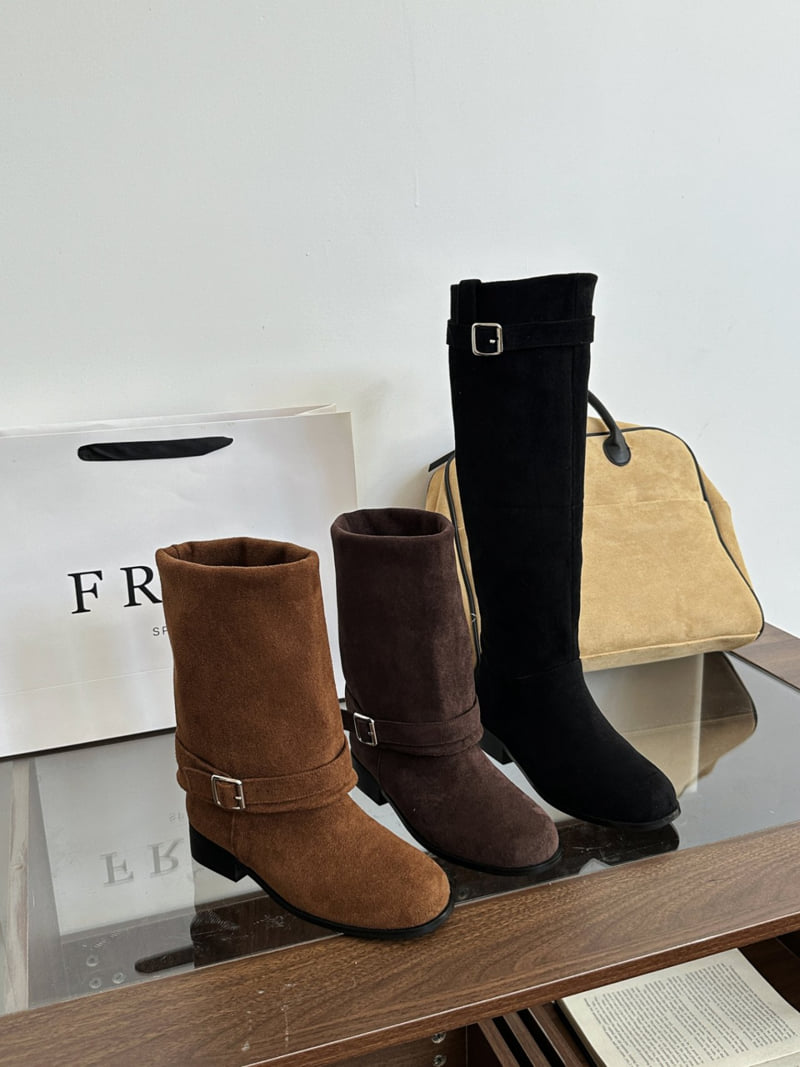 Runa Martin - Korean Women Fashion - #womensfashion - Suede Reversible Warmer Two Way Boots - 11