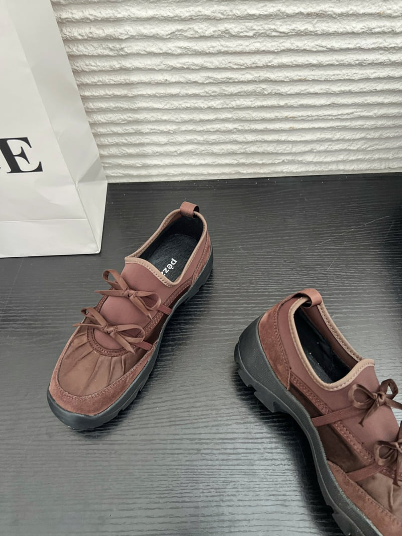 Runa Martin - Korean Women Fashion - #womensfashion - Neoprene Shirred Ribbon Slip-On Sneakers - 2