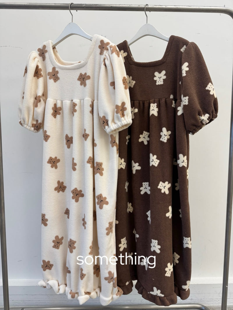 Something - Korean Women Fashion - #momslook - Fleece Pajama One-Piece
