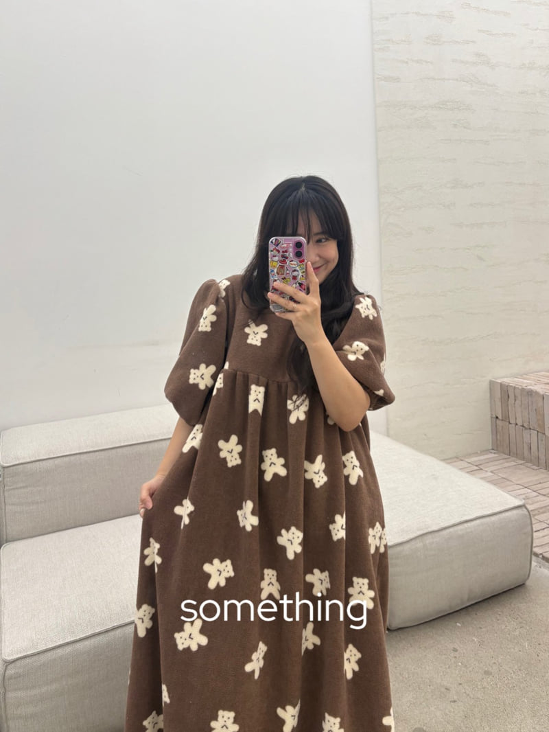 Something - Korean Women Fashion - #momslook - Fleece Pajama One-Piece - 5