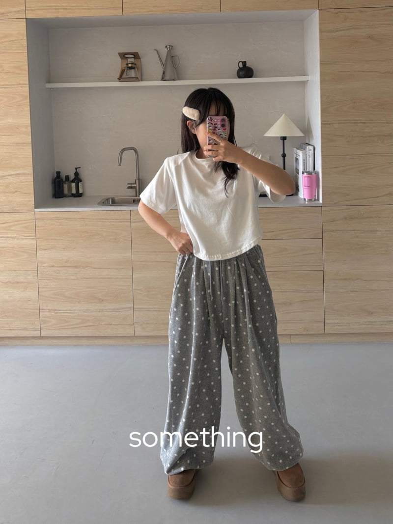 Something - Korean Women Fashion - #thelittlethings - Dot Velour Pants - 7