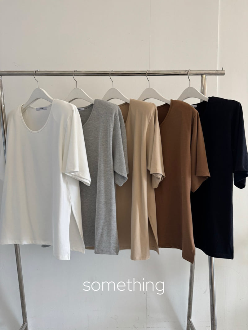 Something - Korean Women Fashion - #womensfashion - Millie U Neck Tee
