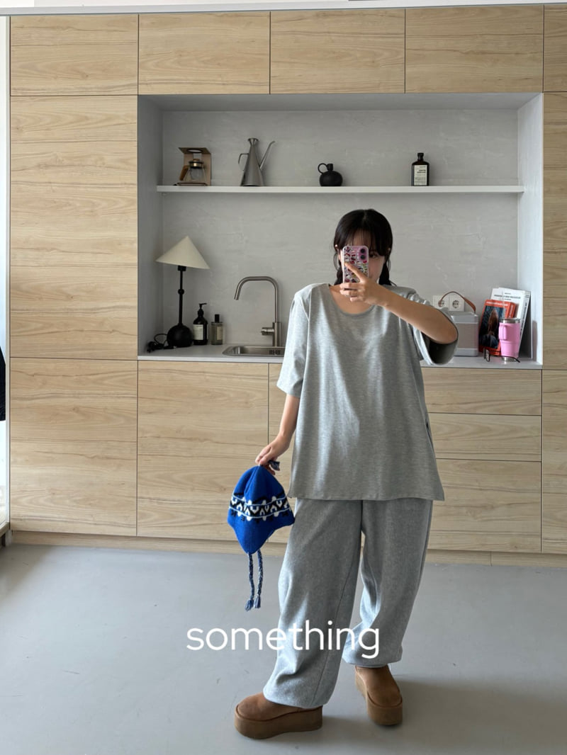 Something - Korean Women Fashion - #womensfashion - Millie U Neck Tee - 11